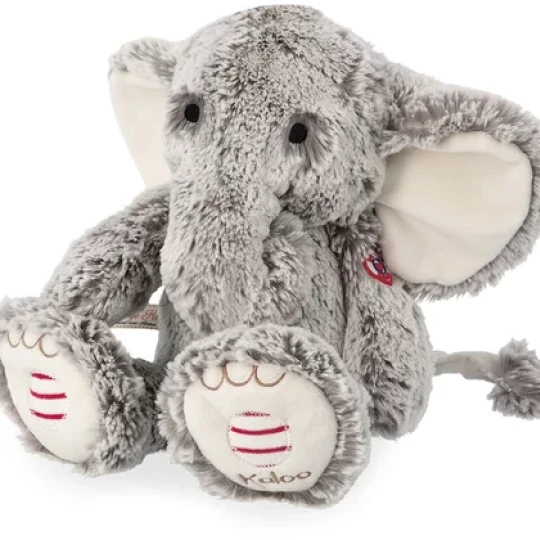 Kaloo - Peluche musicale Grigio Prestige - 31cm - Versioni Kaloo: Elefante