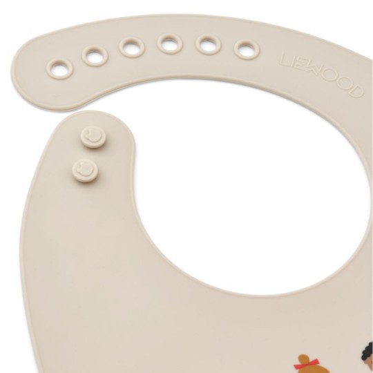 Liewood - Bavaglio in silicone - Confezione da 2 pezzi - Colore Liewood: Kids / Sandy