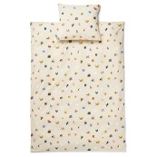 Liewood - Set Copripiumino e Federa Ingeborg - 100x135 cm - 100% Cotone biologico - Colore Liewood: Alphabet / Sandy
