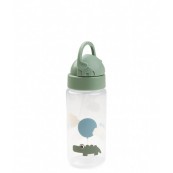 Done by Deer - Borraccia Antigoccia con cannuccia - Lavabile in lavastoviglie - Colore: Happy clouds verde