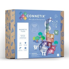 Connetix - 80 Pezzi Ball Run Pack - Pastello - 100% Plastica ABS Atossica