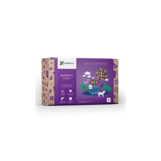 Connetix - 62Pezzi Starter pack - 100% Plastica ABS Atossica