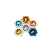 Plan Toys - Alveare delle api colorate - Sviluppa abilità motorie - Ecosostenibile