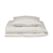 Liewood - Set Copripiumino e Federa Ingeborg - 100x135 cm - 100% Cotone biologico - Colore Liewood: Classic Dot Creme