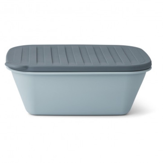 Liewood - Portapranzo Ripiegabile in Silicone Franklin - Colore Liewood: Sea Blue