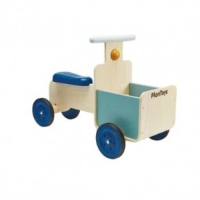 Plan Toys - Cavalcabile Bici con cestino - Giocattolo in legno
