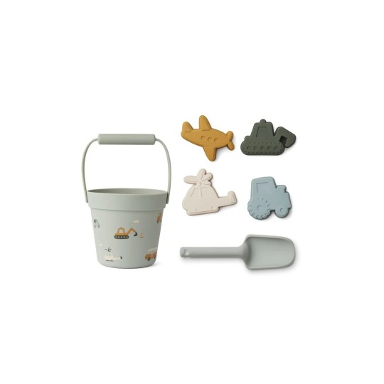 Liewood - Set Spiaggia Dante - Secchiello+Paletta+Formine - Colore Liewood: Vehicles