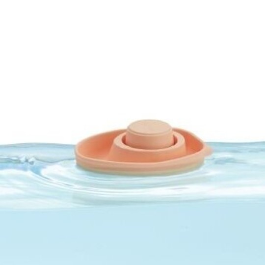 Plan Toys - Barchetta trasformabile in gomma - Ecosostenibile - Colore: Pastel Orange