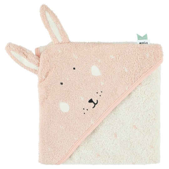 Trixie - Accappatoio a triangolo - 100% Cotone biologico - Versioni Trixie: Mrs. Rabbit