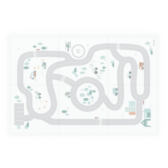 Play&Go - Tappetino 2 in 1 EEVAA road - 120x180 cm