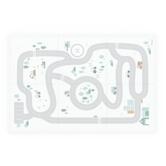 Play&Go - Tappetino 2 in 1 EEVAA road - 120x180 cm - Play&Go: Roadmap