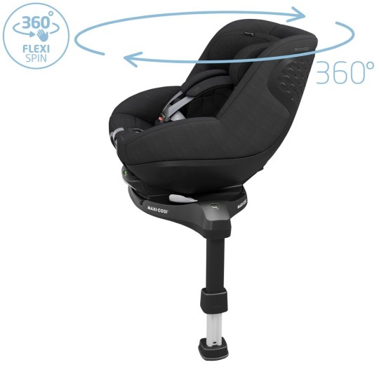 Maxi Cosi - Seggiolino auto Pearl 360 Pro - Reclinabile - Da 61 a 105 cm - Colore Maxi - Cosi: Authentic Black