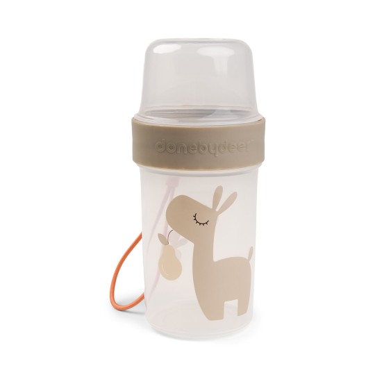 Done By Deer - Contenitori Snack con due Scomparti - L - Versioni Done By Deer: Sabbia