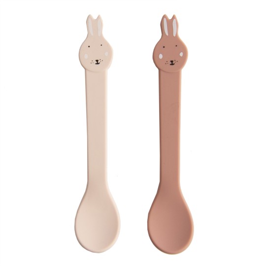 Trixie - Cucchiaio in silicone - Confezione da 2 pezzi - Versioni Trixie: Mrs. Rabbit