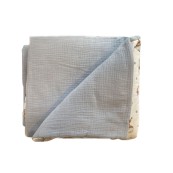 Nannafrufrù - Trapunta imbottita 100x75cm- 100% Cotone e 100% poliestere reciclato - Colore Nannafrufrù: Teddy Grigio