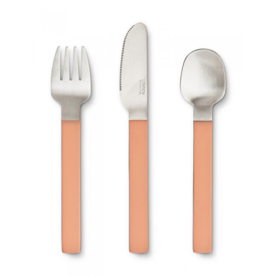 Liewood - Set di posate in acciaio inox Colin - Colore Liewood: Tuscany Rose