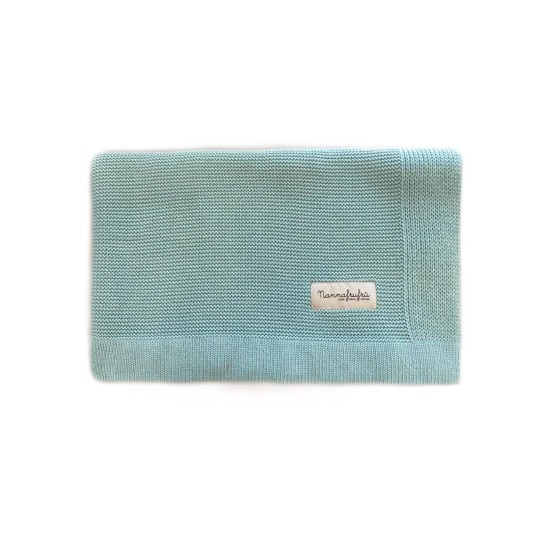 Nannafrufrù - Coperta 100x80cm - 50% Bamboo e 50% Cotone - Colore: Menta
