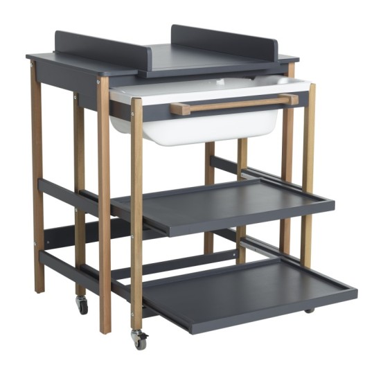 Quax - Mobile fasciatoio con vaschetta - 82x55x91 cm - Versioni Quax: Moonshadow