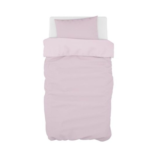Dili Best - Copripiumino con federa per letto Natural - 100×135cm - Colore: Rosa Malva