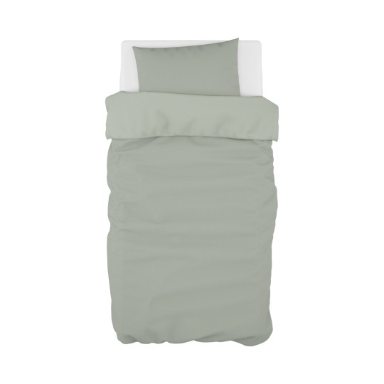 Dili Best - Copripiumino con federa per letto Natural - 100×135cm - Colore: Verde Vintage