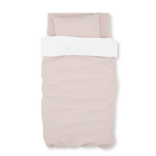 Dili Best - Copripiumino con federa per letto Natural - 100×135cm - Colore: Cappuccino