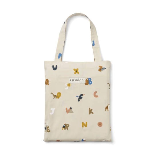 Liewood - Set Copripiumino e federa Carl - 140x200 cm - 100% Cotone Biologico - Colore Liewood: Alphabet / Sandy