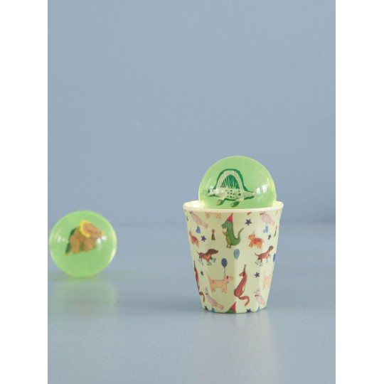 Rice - Bicchiere piccolo in melamina - Colore Rice: Green party animal