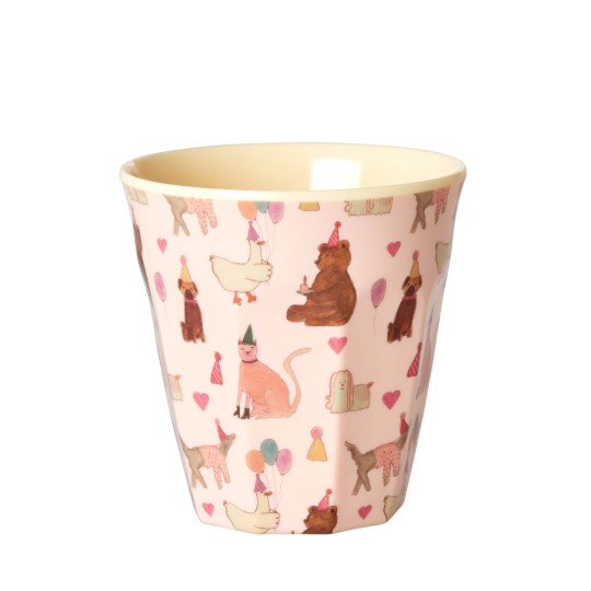 Rice - Bicchiere piccolo in melamina - Colore Rice: Rose party animal