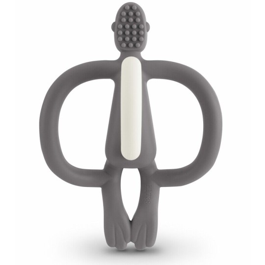 Matchstick Monkey - Massaggiagengive scimietta in silicone - Colore: Grigio