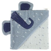 Trixie - Accappatoio a triangolo - 100% Cotone biologico - Versioni Trixie: Mrs. Elephant