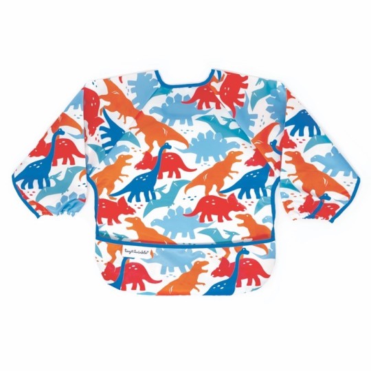 Tiny Twinkle - Bavaglino Grembiule impermeabile con maniche lunghe - 2-4 Anni - Colore: Red Dino