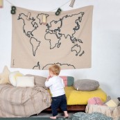 Lorena Canals - Wall Hanging Canvas Map - Decorazione murale per bambini