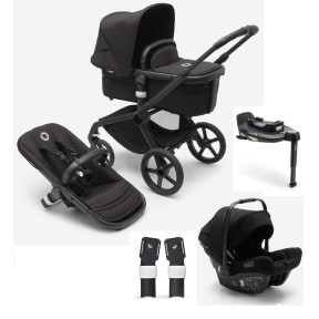 Bugaboo - Passeggino trio Fox5 con ovetto e base rotante