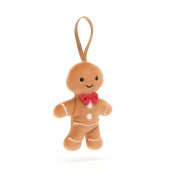 Jellycat - Peluche morbido Pan di Zenzero Fred - Da appendere all'albero