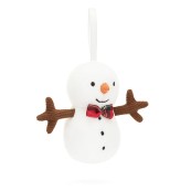 Jellycat - Peluche morbido Pupazzo di neve - Da appendere all'albero