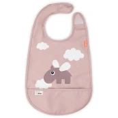 Done by Deer - Bavaglino impermeabile in velcro Happy Clouds - Con tasca - Versioni Done By Deer: Cipria