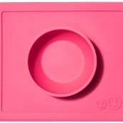 Ezpz - Tovaglietta con scodella ventosa silicone antiscivolo - Colore: Rosa