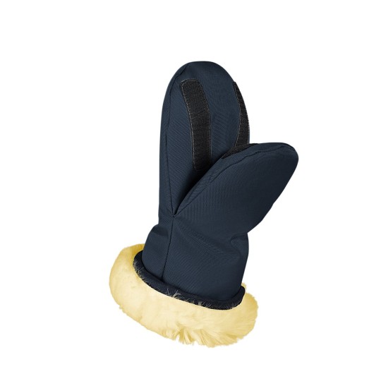 Baby Nest - Muffole Scaldamani con pelo - Colori Baby Nest: Marine