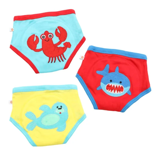 Zoocchini - Mutandine di apprendimento 3/4 Anni - Training Pants - Disegno: Oceano Bimbo 2