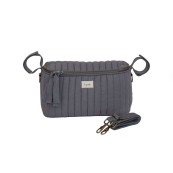 3Sprouts - Borsa Portaoggetti per Passeggino - Tessuto Trapuntato - Versioni 3 Sprouts: Grigio
