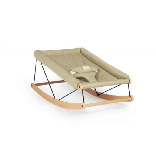 Nobodinoz - Sdraietta Growing Green + Cover - Legno di faggio e cotone Bio - Colori Nobodinoz: Green