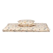 Liewood - Set Copripiumino e federa Carl - 140x200 cm - 100% Cotone Biologico - Colore Liewood: Safari Sandy