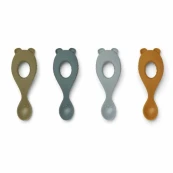 Liewood - Set di cucchiai in silicone Liva - 4pezzi - Colore Liewood: Blue
