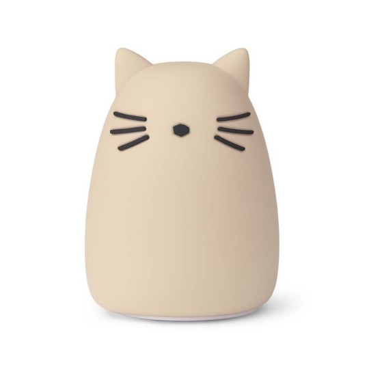 Liewood - Lampada da notte Winston - 100% silicone - Colore Liewood: Cat Sandy