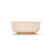 Soina - Ciotola con ventosa e coperchio Orso - 100% Silicone Alimentare - Colori Soina: Avorio