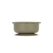 Soina - Ciotola con ventosa e coperchio Leone - 100% Silicone Alimentare - Colori Soina: Salvia