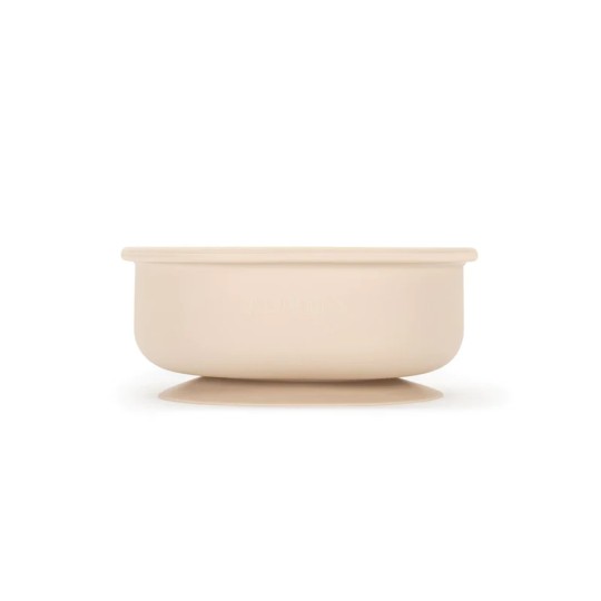 Soina - Ciotola con ventosa e coperchio Orso - 100% Silicone Alimentare - Colori Soina: Avorio