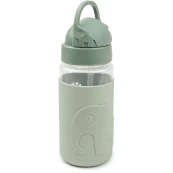 Done by Deer - Borraccia Antigoccia con Cannuccia - con Cover in Silicone - Colore: Verde
