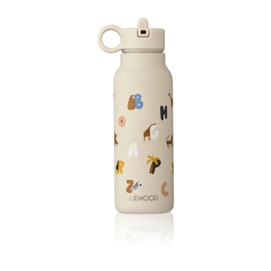 Liewood - Bottiglia termica in acciaio Falk - 350 ml - Colore Liewood: Alphabet / Sandy