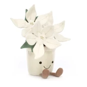 Jellycat - Peluche morbido Stella di Natale bianca